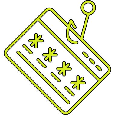 phishing simgesi, vektör illüstrasyonu basit tasarım