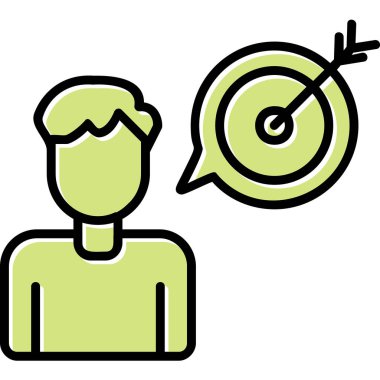 Amaç ağ simgesi vektör illüstrasyonu