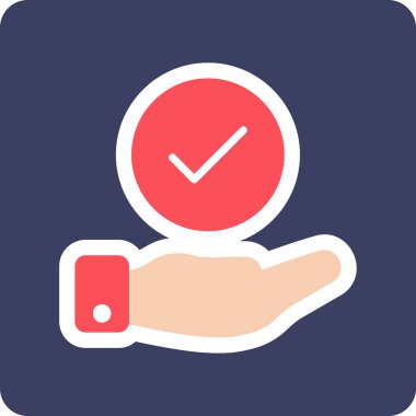 Yapılan İş simgesinin vektör illüstrasyonu