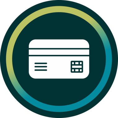 Kredi Kartı. Web simgesi basit illüstrasyon 