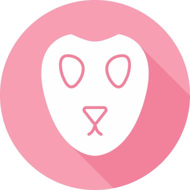 Bir maskenin vektör illüstrasyonu 