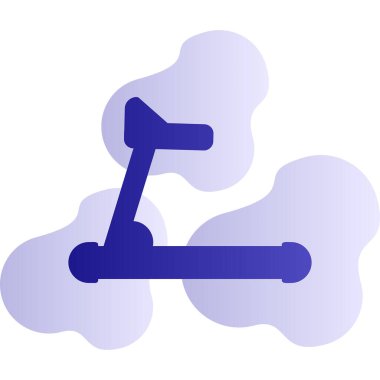 koşu bandı web simgesi, vektör çizim 