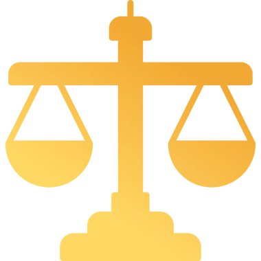 Ölçek simgesi, vektör illüstrasyonu basit tasarım