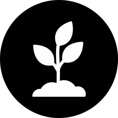 Bitki. Web simgesi basit illüstrasyon 