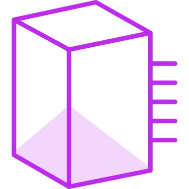 Prizma. Web simgesi basit illüstrasyon                 