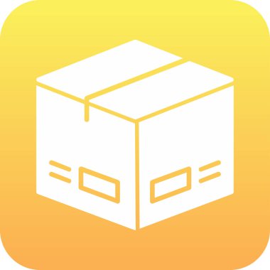 Paket, dağıtım simgesi vektör illüstrasyonu 