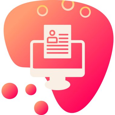 Çevrimiçi Web simgesi, vektör illüstrasyonu