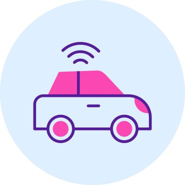 araba web simgesi basit illüstrasyon 