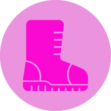 Ayakkabı simgesinin vektör illüstrasyonu