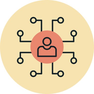 ağ web simgesi, vektör çizim 