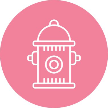 Yangın musluğu simgesinin vektör illüstrasyonu           