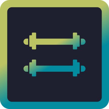 Ağırlıklandırılmış çubuk simgesi web basit illüstrasyon