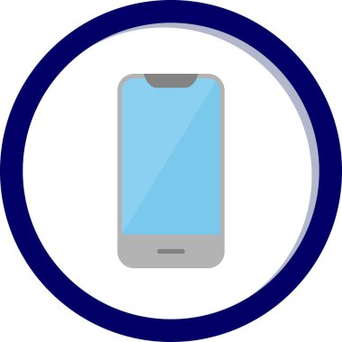 Akıllı telefon. Web simgesi basit illüstrasyon 