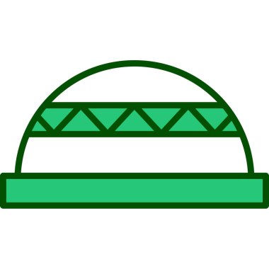 Bosu Ball web simgesi vektör illüstrasyonu