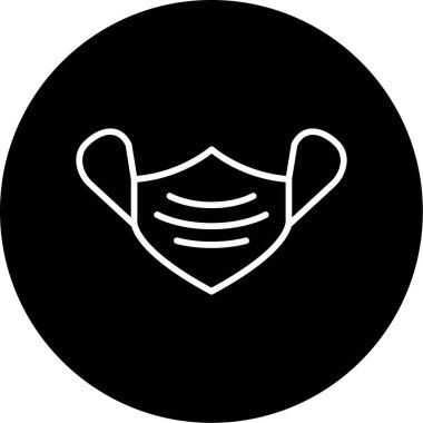 Bir maskenin vektör illüstrasyonu 