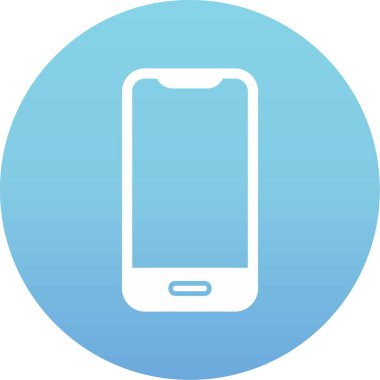 Akıllı telefon. Web simgesi basit illüstrasyon 