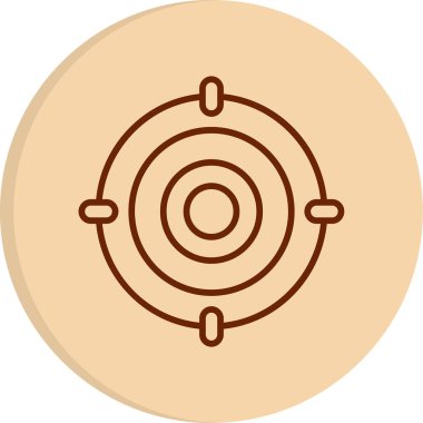 Hedef. Web simgesi basit illüstrasyon 