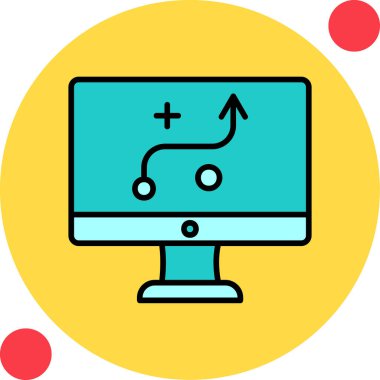 Strateji Simgesi Vektör illüstrasyonu 