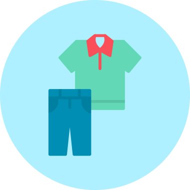 giysi web simgesi, vektör illüstrasyonu 