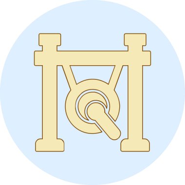 gong simgesi web basit illüstrasyon
