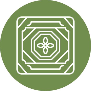 Döşeme. Web simgesi basit illüstrasyon