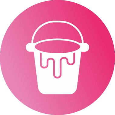 Kova. Web simgesi basit illüstrasyon