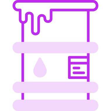 Namlu simgesi, vektör illüstrasyonu basit tasarım