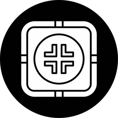 Çıkış düğmesi simgesi, basit vektör illüstrasyonu 