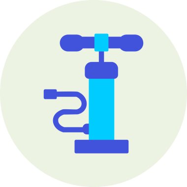 Hava pompası. Web simgesi basit illüstrasyon         