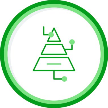 Piramit Grafik simgesi, vektör illüstrasyonu basit tasarım