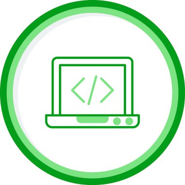 dizüstü bilgisayar simgesi, vektör illüstrasyonu basit tasarım