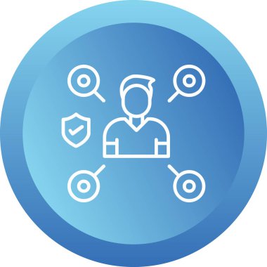 ağ web simgesi, vektör çizim 