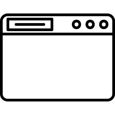 Web simgesi basit bir illüstrasyon. İş Yönetimi kavramı