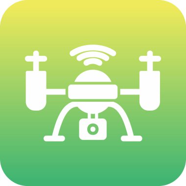 Drone simgesi vektör illüstrasyon tasarımı