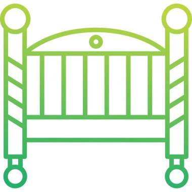 Bebek Beşiği Web simgesi vektör illüstrasyonu