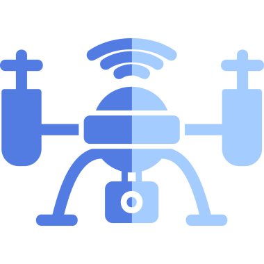 Drone simgesi vektör illüstrasyon tasarımı