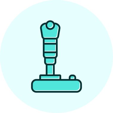 Modern joystick simgesinin vektör çizimi                             