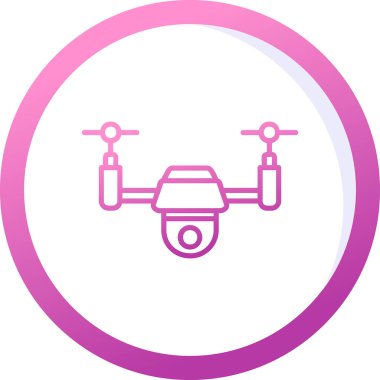 Drone simgesi vektör illüstrasyon tasarımı