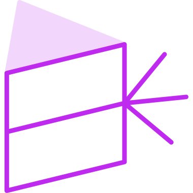 Prizma. Web simgesi basit illüstrasyon                 