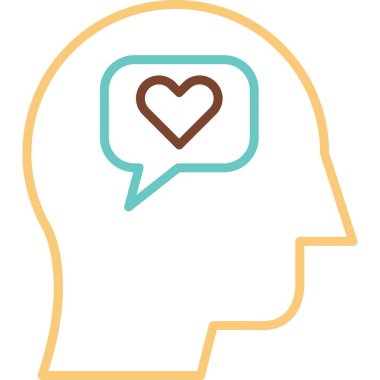 Empati web simgesi vektör çizimi