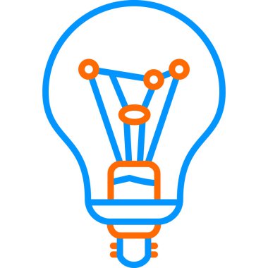 Ampul. Web simgesi basit illüstrasyon