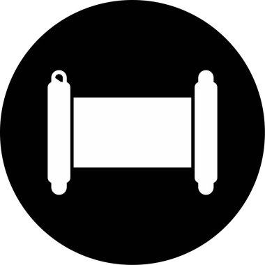 Eski Parşömen Web simgesi vektör çizimi