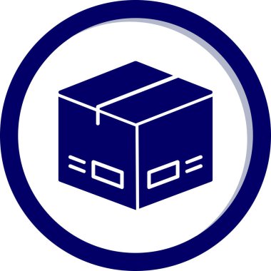 Paket, dağıtım simgesi vektör illüstrasyonu 