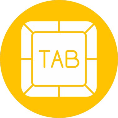 Sekme web simgesi vektör illüstrasyonu