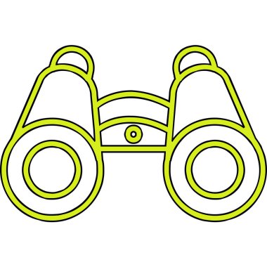 dürbün web simgesi, vektör çizim 