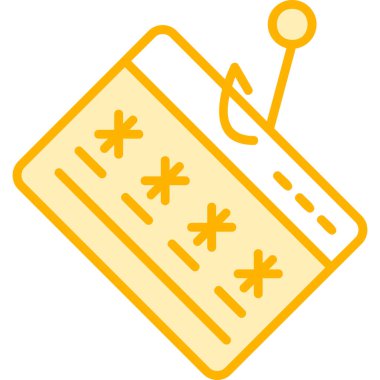 phishing simgesi, vektör illüstrasyonu basit tasarım