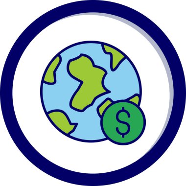 Küresel Ekonomi konsepti vektör illüstrasyonu