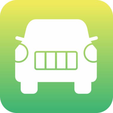 araba web simgesi basit illüstrasyon 