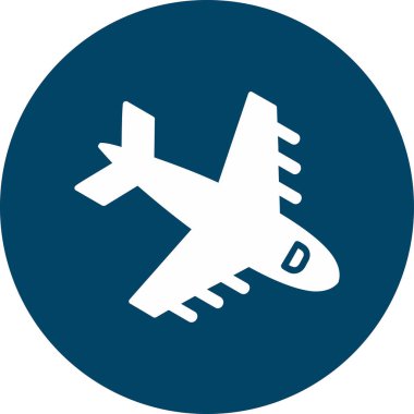  Uçak. Web simgesi basit illüstrasyon