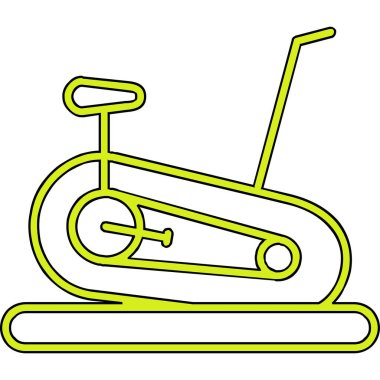 Sabit Bisiklet simge vektör çizim